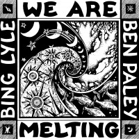 The cover of We Are Melting, a monochrome psychedelic swirl. ©1995 Naomi Russell
